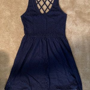 Navy blue cocktail dress